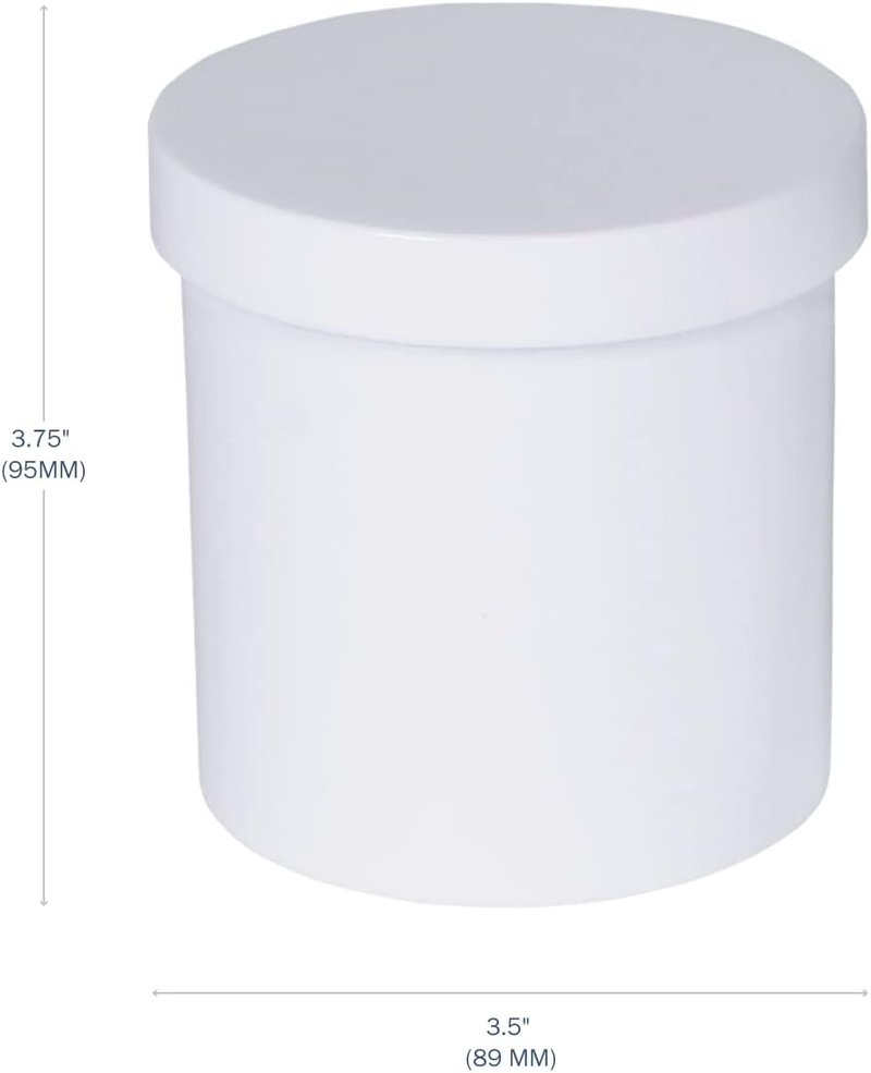 EZY DOSE Ointment Jar - Leak-Proof Container for Creams & Balms | 16 oz, Durable Design, Pack of 12