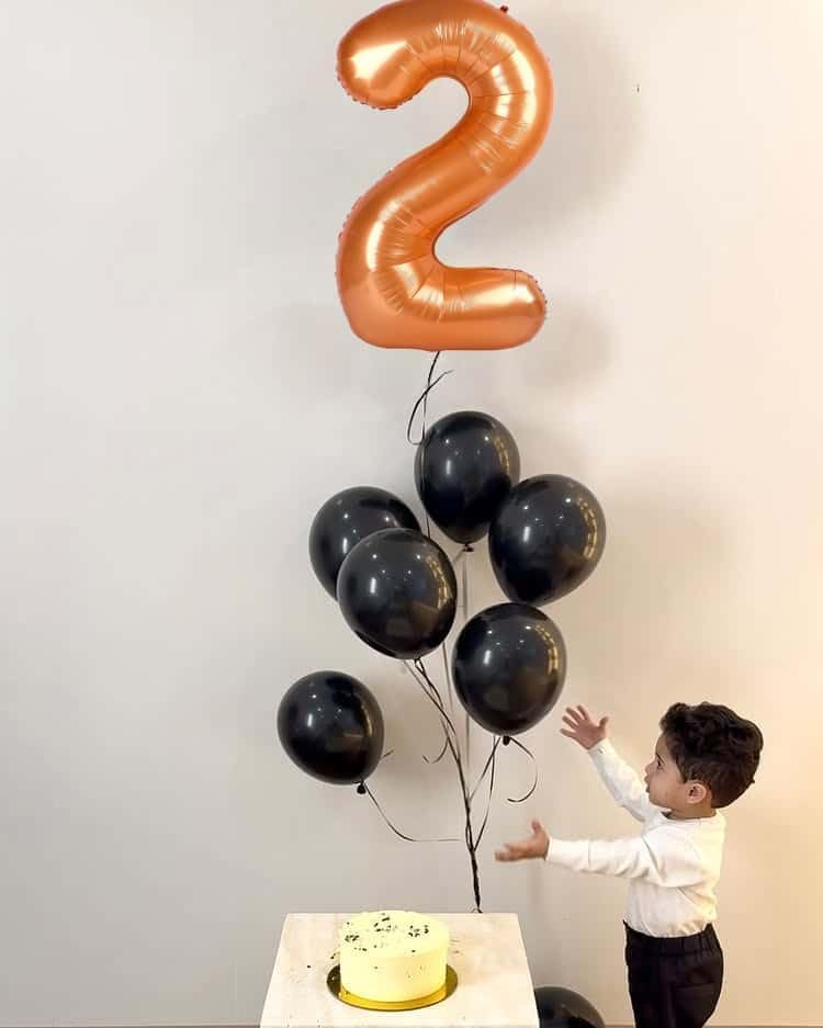 Orange Number 5 Balloon - 40 Inch Giant Foil Balloon for 5th Birthday Party Decorations