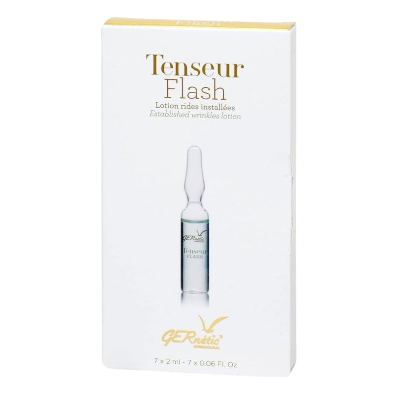 Gernetic Tenseur Flash Facial Ampoules - Intensive Lifting Treatment for Mature Skin | 7 x 2ml Vials