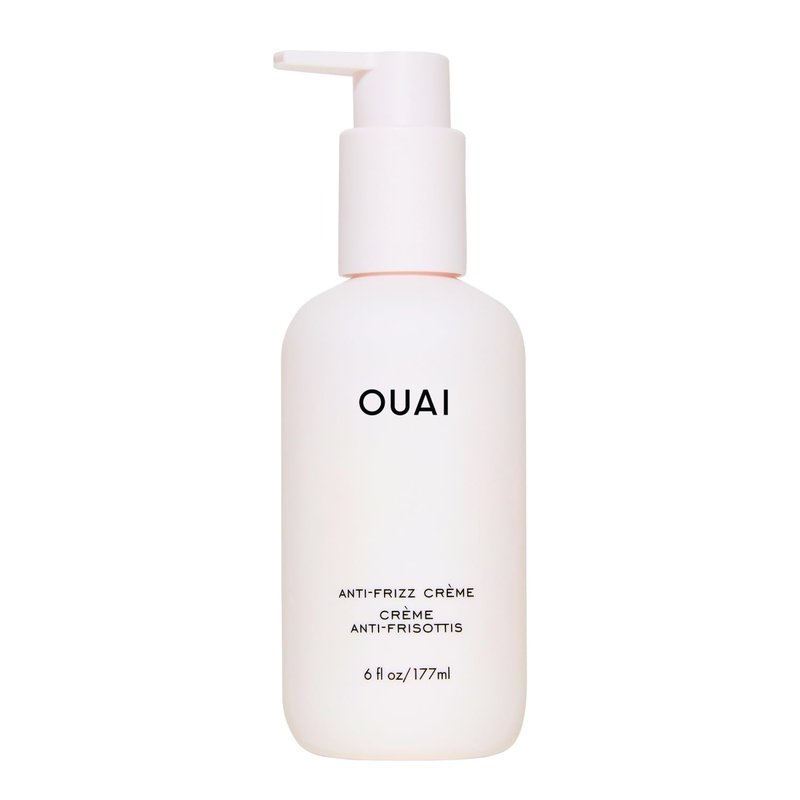 OUAI Anti-Frizz Cream - Moisturizing Hair Cream for Frizz Control & Heat Protection - Hydrating Jackfruit & Beetroot Extract | 6 oz