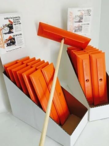 Snow Rake/Snow Broom with Pole - 48â Pole with 18" Head. - Auto Dealer Quality Shuttsco USA! #105 Commercial Grade