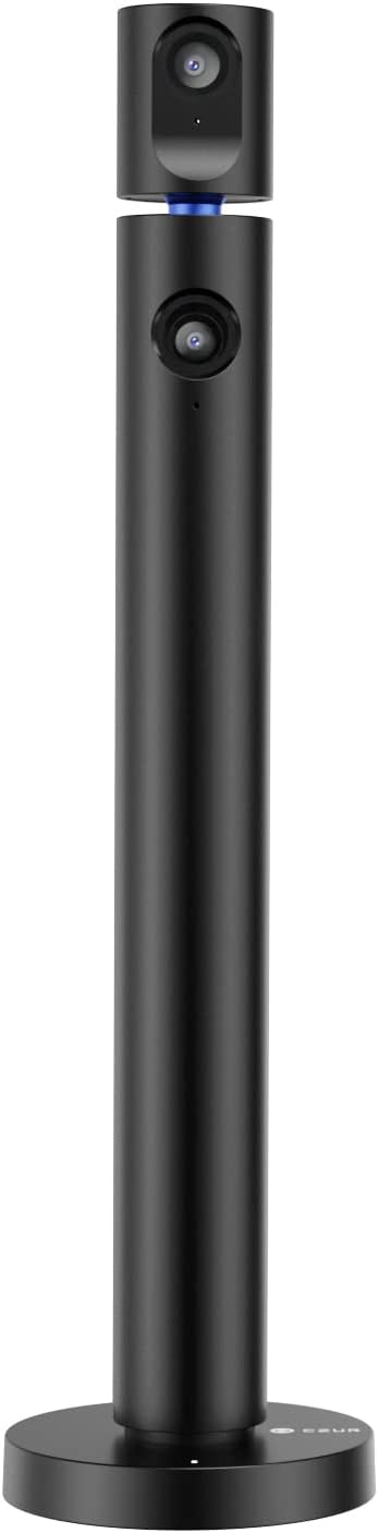 CZUR Halo X Pro Dual Webcam for PC, 1080P Web Camera with Microphone, USB Camera for Computer, 90° View, Plug & Play, Compatible with Windows&Mac, for TikTok/YouTube/Yahoo Messenger