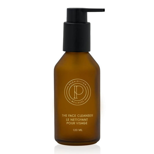 Prohibition Wellness The Face Cleanser, Gentle Face Cleanser, Makeup Removing Face Wash, Niacinamide, Aloe Vera, and Hemp Seed Oil, Fragrance & Paraben Free (120 ml)
