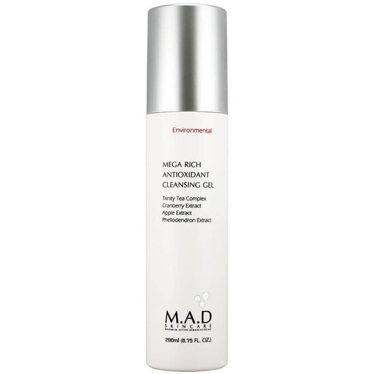 M.A.D Skincare Environmental Mega Rich Antioxidant Facial Cleansing Gel 6.75 oz.