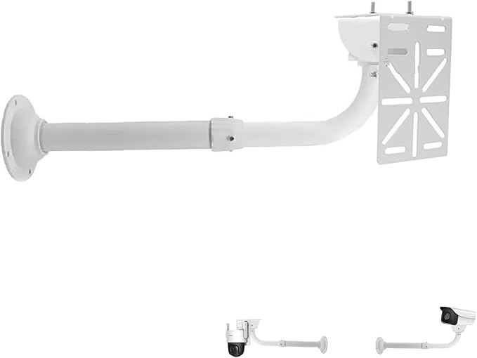 NVRTTRR L-Shape Dome Camera Bracket, Wall Ceiling Mount for Security Dome Cameras, Wall Mount (L-DGNP+42-60L)