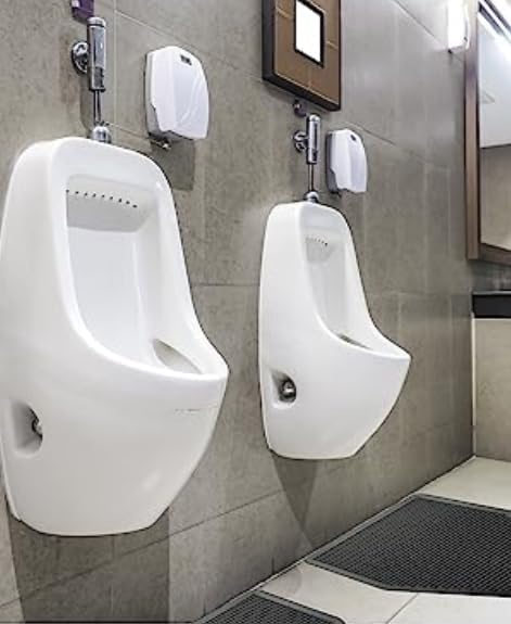 Urinal Mats for Men（6 Pack）High-Tech Bamboo Charcoal Absorbs Odor, Non-Slip Deodorization, Gray Floor Water Absorption, Urine Mats for Restrooms & Bathrooms, Mens Urinal