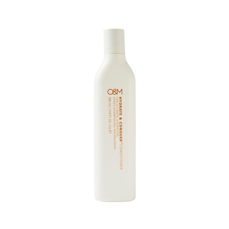 O&M Hydrate & Conquer Conditioner, Deep Moisturizing Dry, Damaged Hair Conditioner, Organic Coconut Oil, Vitamin C, Amino Acids, Color Safe, Vegan, Sulfate Free, Cruelty Free, Made in Australia, 350ml