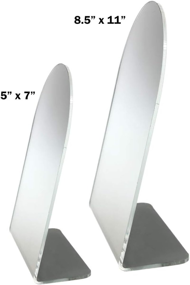 Premium Acrylic Countertop Mirror - USA Made Makeup Display | Elegant Design