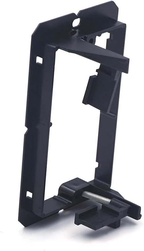 VCE Low Voltage Mounting Bracket Single Gang Wall Plate, Flush Low Voltage Box for Network, HDMI, Coaxial, Speaker, Telephone Cables, Black, 5 Pack