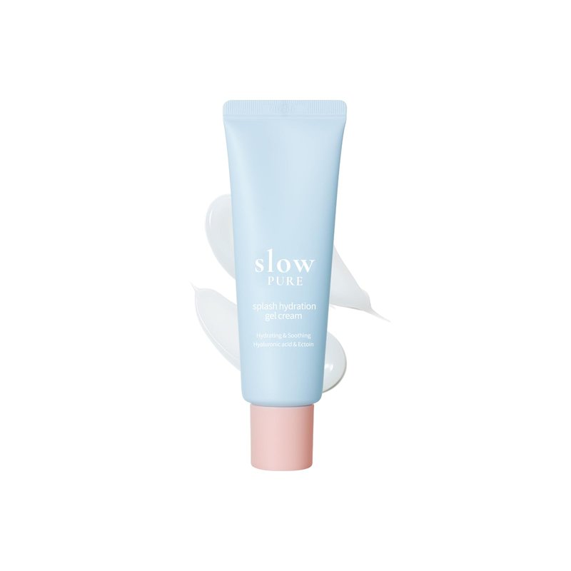 slowpure Splash Hydration Gel Cream - 65% Birch Sap, 7-Layer Hyaluronic Acid & Ectoin, Slow-aging Korean Skin Care Cooling Moisturizer for Instant Hydration and Barrier Care, 1.69 fl.oz