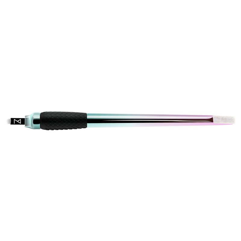 M Mellie Series Microblading Disposable Tools – 10 Piece Pack of 18 Pin U-Shape Microblading Pens – Thin & Sharp Microblading Supplies (Rainbow U18 .18mm)