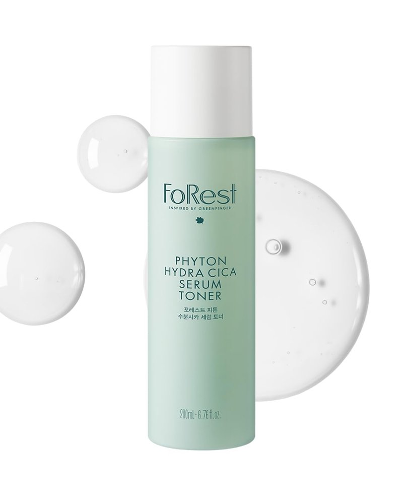 Forest Phyton Hydra CICA Serum Toner 6.76fl.oz, Moist Oil Double Layered, Long Lasting Hydration, Glowing Skin, Clean Beauty, Korean Skin Care