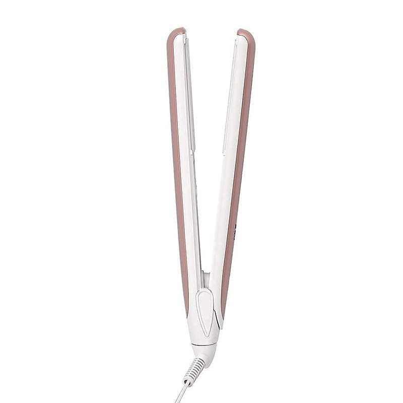 VAV Flat Iron Ceramic Tourmaline Hair Straightener Negative Ionic Hair Iron 1 Inch 3D Floating Iron Auto Shut Off 284-446 °F (Pink)