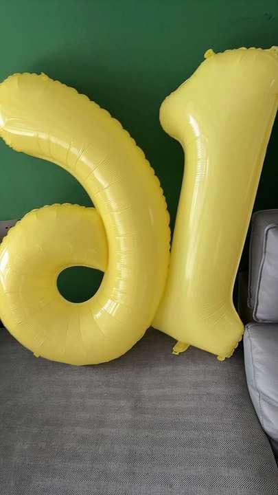 Yellow Number 7 Balloon - 40 Inch Giant Foil Balloon for 7th Birthday Party Decorations