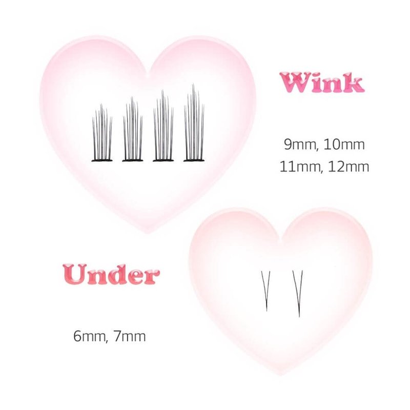 CORINGCO Toktok Hara Wink Fake Eyelashes (Mix set)