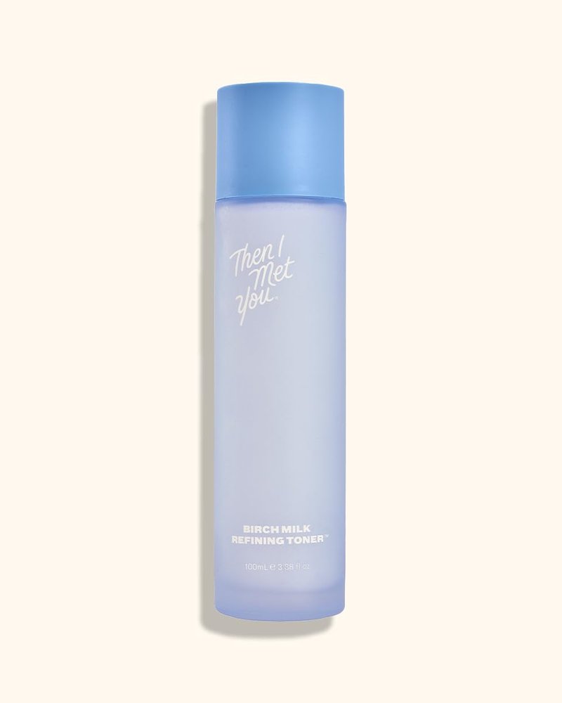 Then I Met You Birch Milk Refining Toner, Hydrating and Exfoliating Milky Toner, Minimizes Pores and Strengthens Skin Barrier, Korean Skincare for Deep Hydration, Gentle Daily Exfoliant, 3.38 oz
