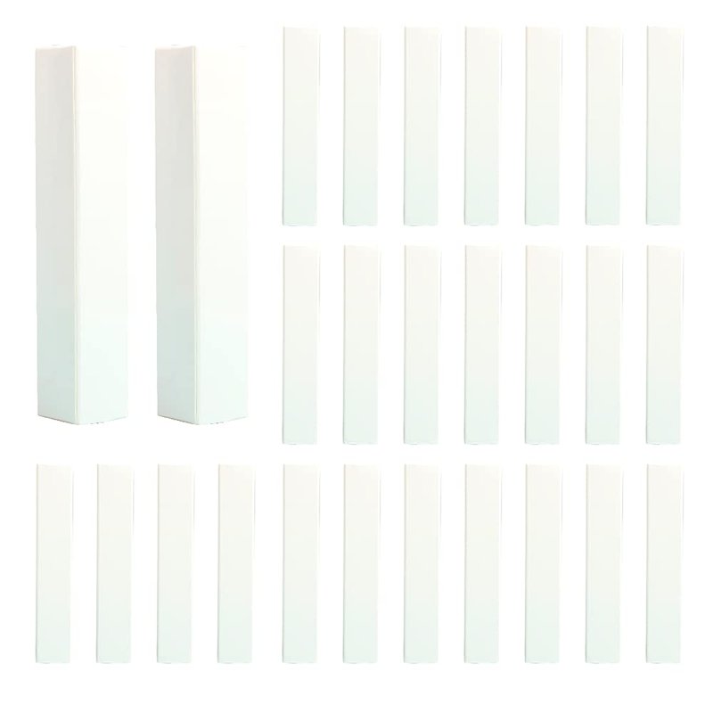 COSIDEA 50 PCS Empty White Lip Gloss Boxes W21 xW21 xH121mm / 0.83*0.83*4.76 inch, Cosmetic Perfume / Mascara Box Packaging for Small Business Wholesale, small Kraft Paper Box Luxury Holder Wrapping