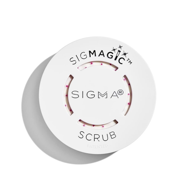 Sigma Beauty Portable 2-in-1 SigMagic Scrub – Solid, Professional Grade Makeup Brush Cleaner with Silicone Texture to Quickly and Effectively Remove Makeup Residue & Build Up on Makeup Brushes (1pc)