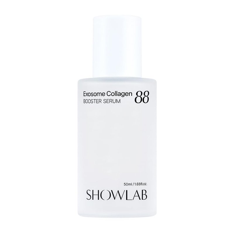 SHOWLAB Exosome Collagen 88 Booster Serum - Korean Face with 88% Collagen Extract, 9 Peptides, Hyaluronic Acid, Niacinamide - Anti-Aging Firming Serum for All Skin Types, 1 oz