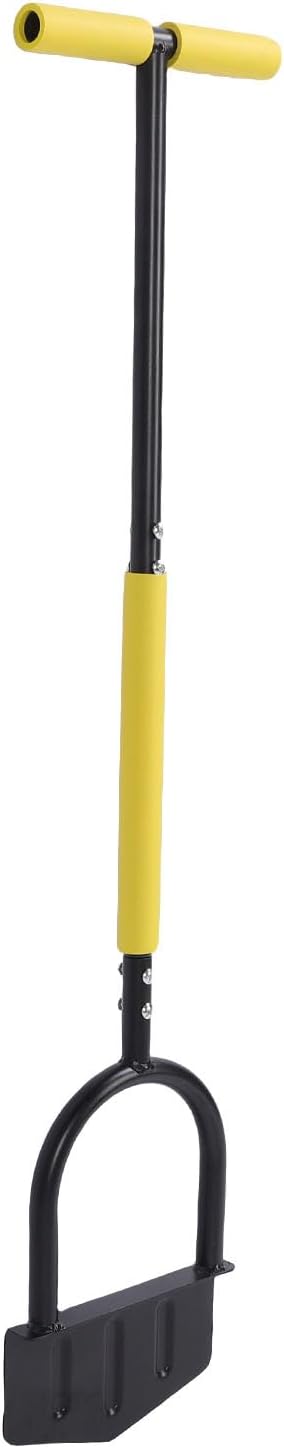 SUNGOOYUE Hand Lawn Edger, Robust Stainless Steel Construction, Easy to Use for Cleaning Sidewalks, Size: Edger Parts