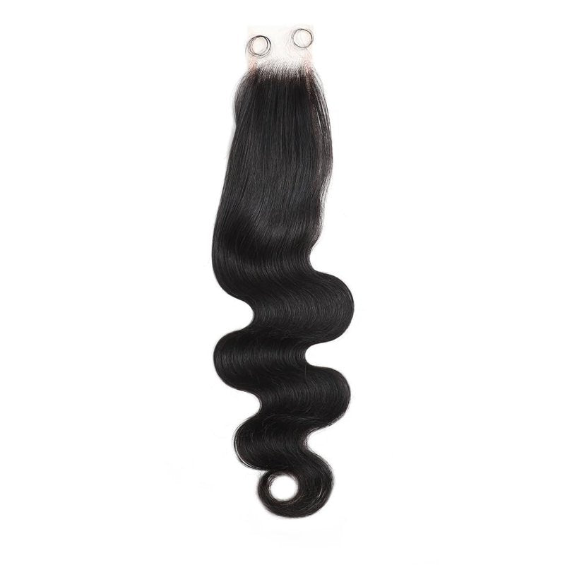 14 Inch 100% Real 2x6 HD Lace Closure Body Wave SKINLIKE Body Wave Closure Human Hair 0.1mm Ultra-thin Invisible Lace Swiss HD Lace Closure Pre Plucked Small Single Knots 100% Remy Human Hair