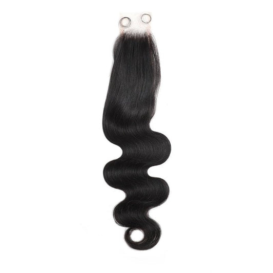 14 Inch 100% Real 2x6 HD Lace Closure Body Wave SKINLIKE Body Wave Closure Human Hair 0.1mm Ultra-thin Invisible Lace Swiss HD Lace Closure Pre Plucked Small Single Knots 100% Remy Human Hair