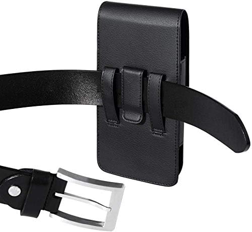 Yuzihan Fit for iPhone 13 Mini 12 Mini iPhone SE 2020 iPhone 8 7 6S 6 Belt Holster Premium Leather with Belt Clip Loop Fit with Defender Case Protective Armor Battery Case On