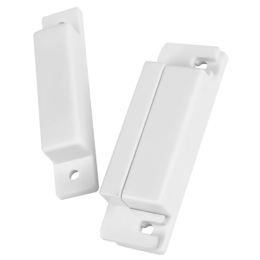 Dairzitv MC-31 Surface Mount Wired NC Door Contact Sensor Alarm Magnetic Reed Switch White 5 Pair