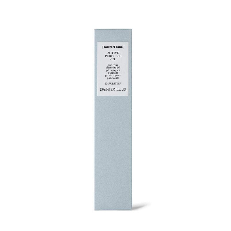 [ comfort zone ] Active Pureness Cleansing Gel, Exfoliating Face Wash, 3% Gluconolactone, Deeply Cleanses Pores, Purifies Oily Acne Prone Skin, Men & Women, Vegan, Made in Italy, 6.76 Fl Oz
