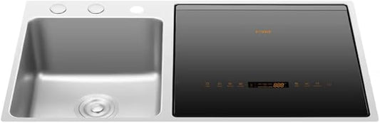 FOTILE SD2F-P5 3-in-1 In-Sink Dishwasher & Kitchen Sink Combo with 360° Cleaning, Produce Wash, Child Lock, Energy Efficient for Space-Saving Hygienic Kitchen Solutions (Dishwasher on the Right)