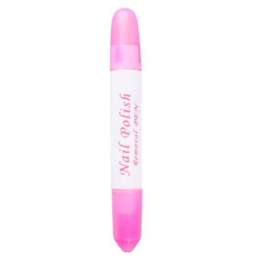 1Pc Nail Erase Pen Removable Head Nail Polish Cleaning Plastic Manicure Corrector Pen for Manicure Fingernail Home Salon Use Nails Polishs,Foot, Hand and Nails Care (Pink 6g)
