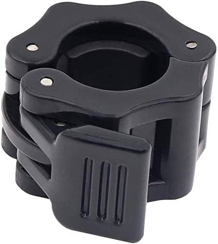 1 Inch Barbell Collars Clamps 2 Pack, Quick Release Locking Barbell Clips for 1”(25mm) Standard Weight Bars, Non-Slip Exercise Collars for Weightlifting, Fitness Training, Gym Workout