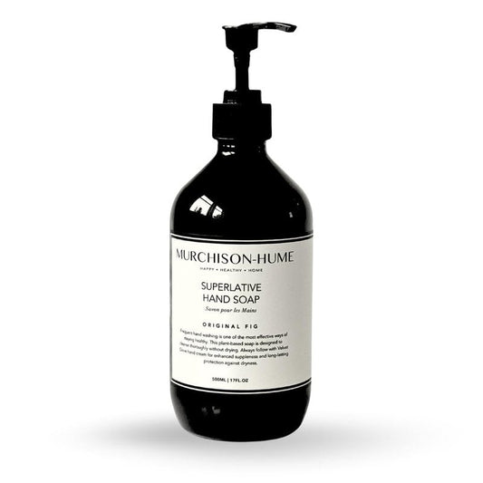 Murchison-Hume Original Fig Hand Soap | Superlative Plant-Based Formula with Elegant Refillable Pump Dispenser | Soft & Hydrated Hands | SLS-Free, Paraben-Free & Cruelty-Free | 16 fl oz