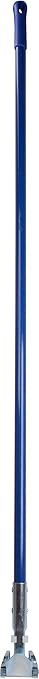 SPARTA Jaw Clamp Dust Mop Handle, Floor Dust Mop Frame Handle, Gripper Holder with Clip-On Connector for Floor Cleaning, Janitorial Supplies, Commercial Use, 60 Inches, Blue