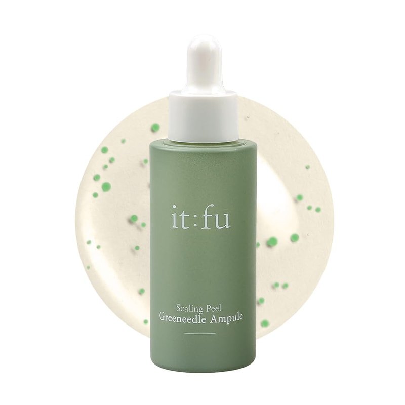 it:fu Scaling Peel Greeneedle Ampoule | K-Beauty, Spicule Ampoule, Pore & Dark Spot Care, Removes Skin Pigmentation & Exfoliates Dark Skin Spot, Contains Madecassoside 1.01 fl. oz