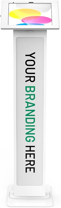 Compulocks iPad Floor Stand – Apex BrandMe, 10th/11th Gen (A16), White