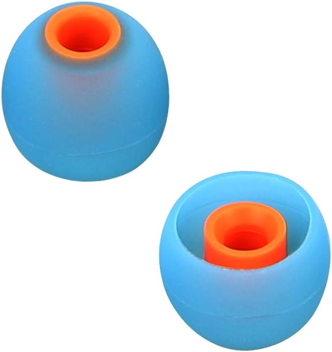 CYADCI Earbud Silicone Ear Tips Earbuds Replacement Ear Tips Gels Bud for Popular in-Ear Headphones Other Inner Hole from 3.8mm - 5.1mm Earphones 9 Pairs S/M/L