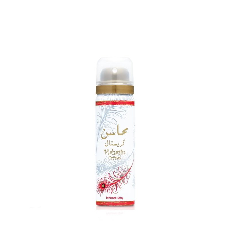 Lattafa Perfumes Mahasin Crystal 2-Piece Set for Women, (3.4 Ounce Eau De Parfum Spray + 1.7 Deodorant Spray)