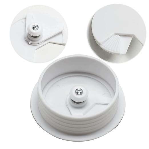 TuTuYa 8PCS Desk Grommet, Desk Grommet White 2 Inch（50 mm) Desk Cable Grommet Desk Cable Hole Cover with Hole Saw, Ideal Solution for Office and Home Table Cable (White, 2 Inch_50 mm)