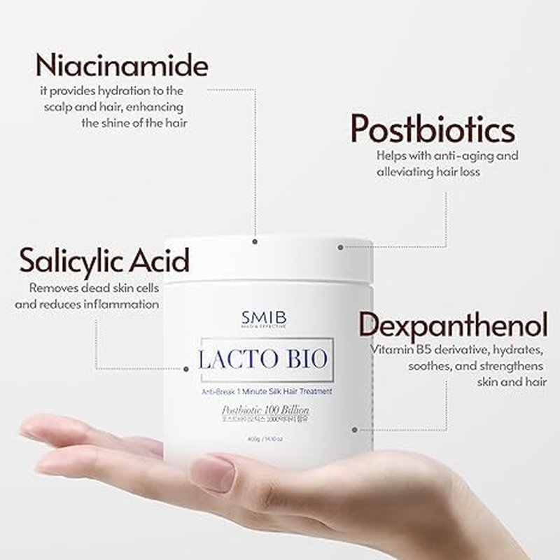 Hair Treatment Mask for Dry & Damaged Hair - Deep Conditioning with Postbiotics & Botanical Extracts | 500g | Korean Scalp Care