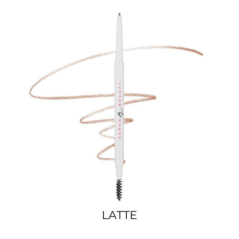 SARAH B. BEAUTY Better Brow - Retractable Eyebrow Pencil with Spoolie | Vegan & Cruelty-Free | Long-Lasting, Precision Brow Definer for Natural, Flawless Brows - Available in 6 Shades (LATTE)