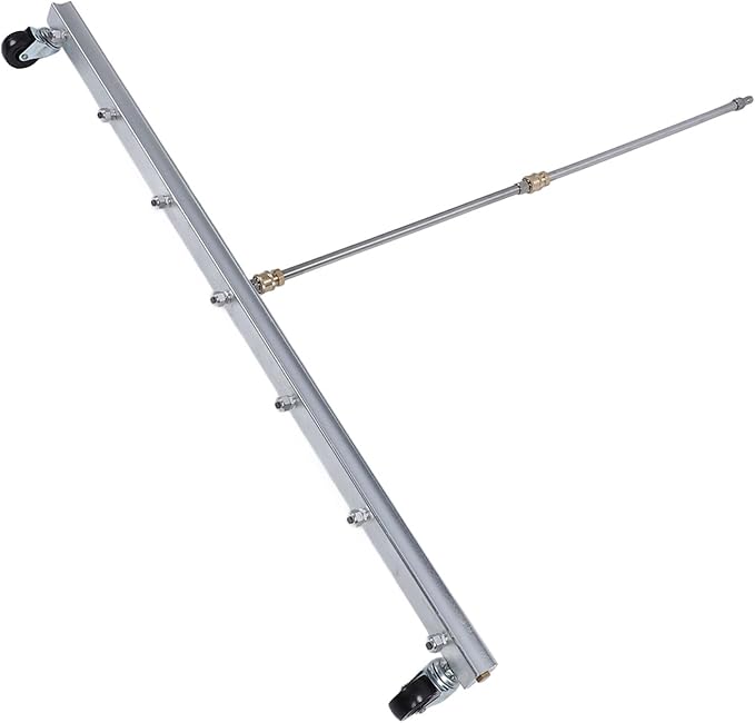 Pressure Washer Broom 39.37 Inch Extension Rod Stainless Steel Cleaner Quick Connect for Driveways Patios Undercarriages Commercial Residential Use (for Floor)
