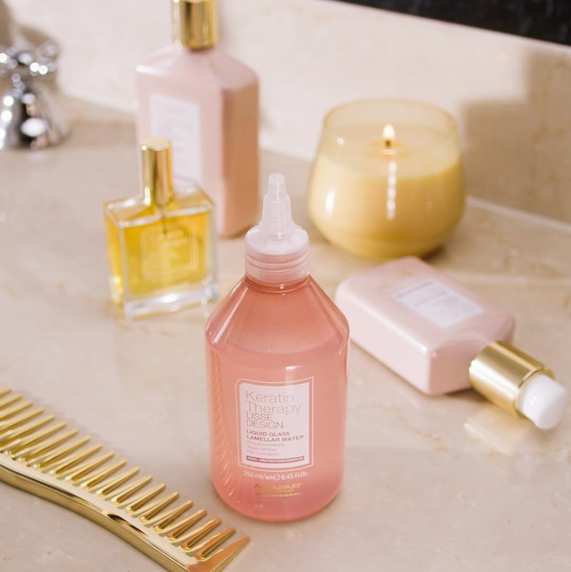 ALFAPARF MILANO Hair Gloss Treatment - Keratin Therapy Lamellar Water for Shiny, Frizz-Free Hair | 8.45 fl oz