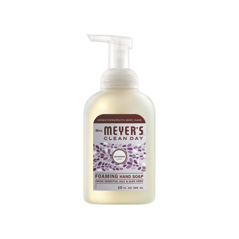 Mrs. MEYER'S CLEAN DAY Foaming Hand Soap 4 Scent Variety Pack, 1 Rain Water, 1 Lavender, 1 Lemon Verbena, 1 Watermelon, 10 OZ Each, 1 CT