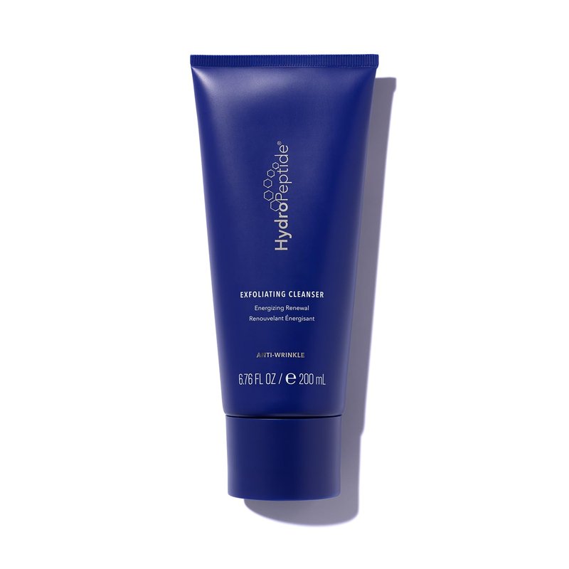 HydroPeptide Exfoliating Cleanser, Energizing Renewal. Gentle Exfoliation & Collagen Promoting Peptide Face Wash, 6.76 Ounce