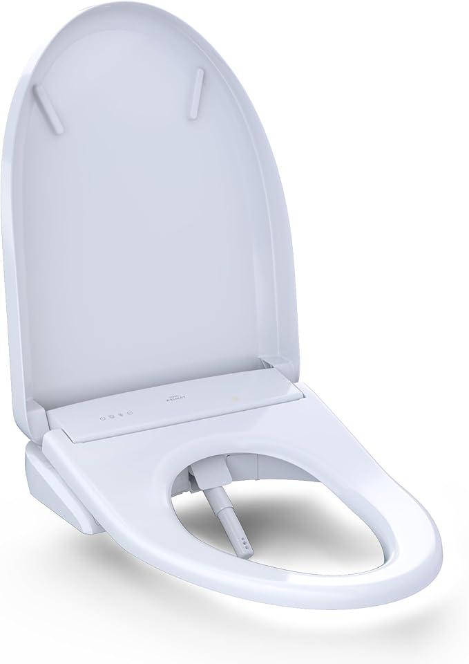 TOTOÂ® WASHLETÂ®+ S7A Electronic Bidet Toilet Seat, EWATER+Â® Bowl and Wand Cleaning, Auto Open and Close Classic Lid, Elongated, Cotton White - SW4734AT40#01