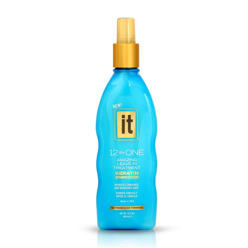 Freeze It 12-in-One Amazing Leave-in Hair Treatment Spray- Infused with Keratin, Borage Oil for Hydration, Smoothness, Nourishment - Strengthens, Protects Dry & Damaged Hair