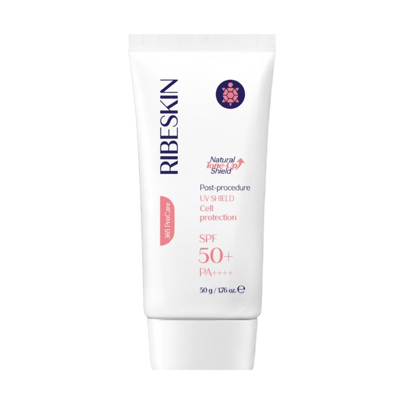 Ribeskin Cell Protection Mineral Sunscreen SPF 50+ PA++++, Zinc Oxide Mineral Face Sunscreen for Sensitive Skin, Lightweight Daily UV Protection, 1.76 Fl Oz