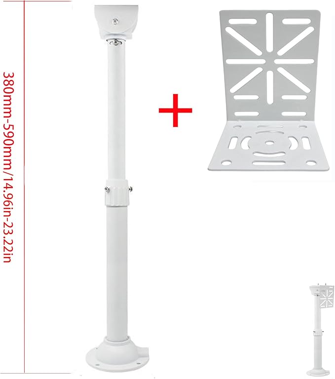 NVRTTRR L-Shape Dome Camera Bracket, Wall Ceiling Mount for Security Dome Cameras, Wall Mount (L-DGNP+38-59)