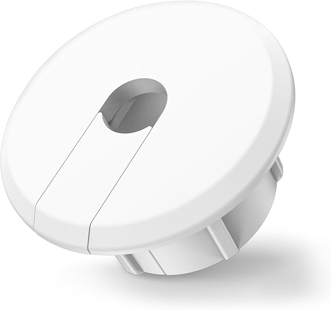 Sactulaz Wall Bushing Grommet for Starlink Dishy Router Ethernet adapter Cable, Starlink Cable Routing Kit Feed-Through for 1 inch Wall Hole and Furnitures Wire Hole (White, 1 Pack)